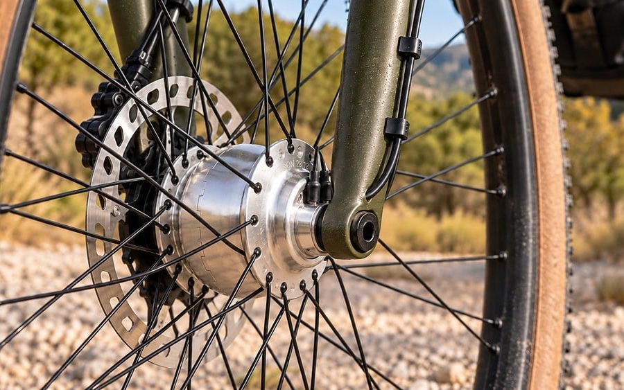 Dinamo de buje para Bikepacking