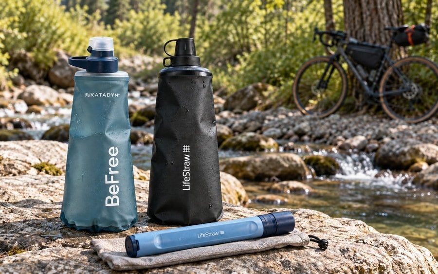 5 ejemplos de los mejores filtros de agua compactos para bikepacking