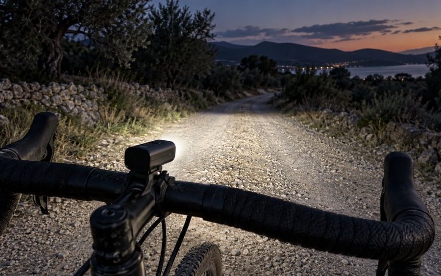 Luces delanteras con haz recortado para gravel