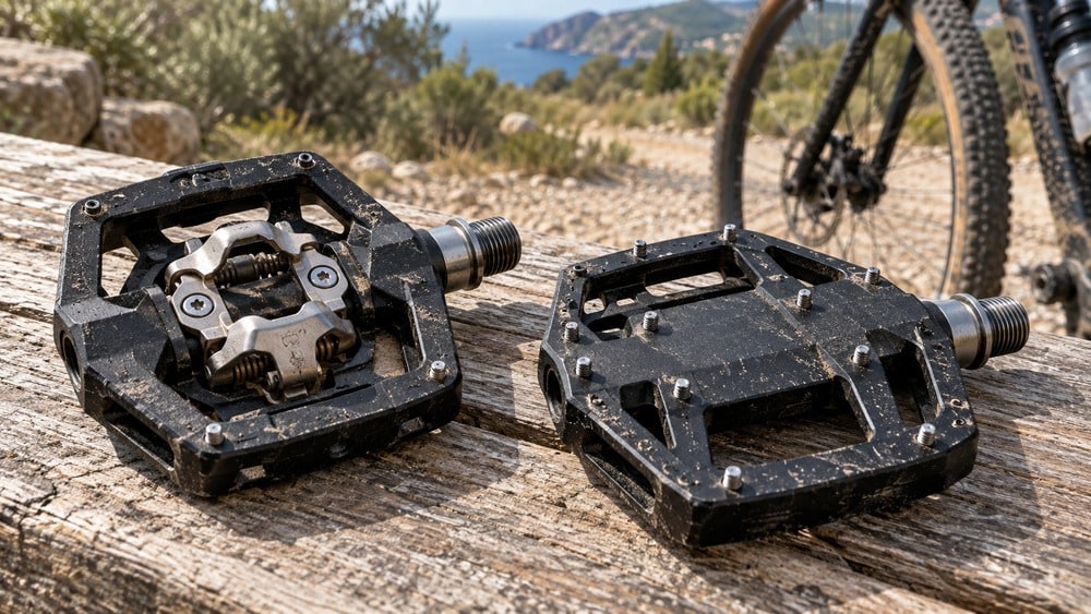 Pedales de plataforma mixtos para gravel