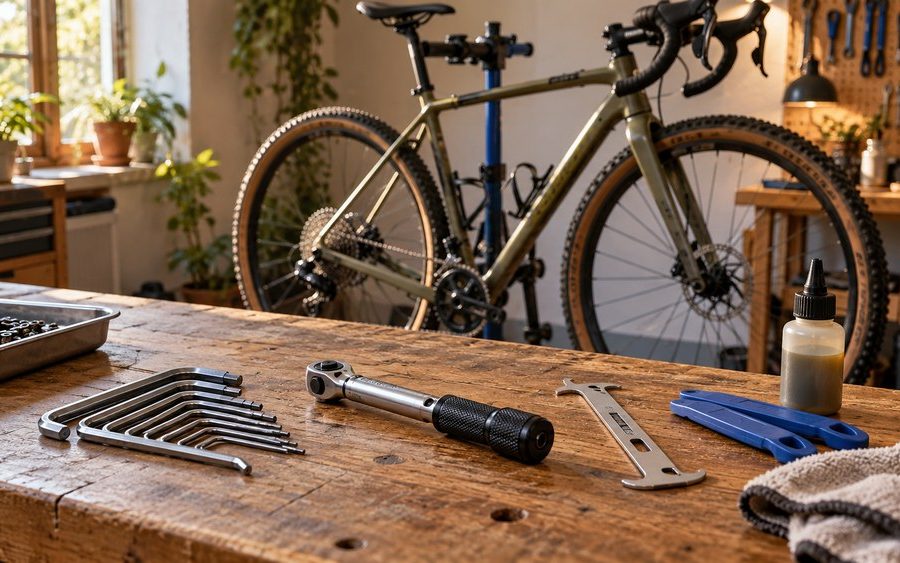 Qué herramientas merece la pena tener para mantener tu gravel en casa