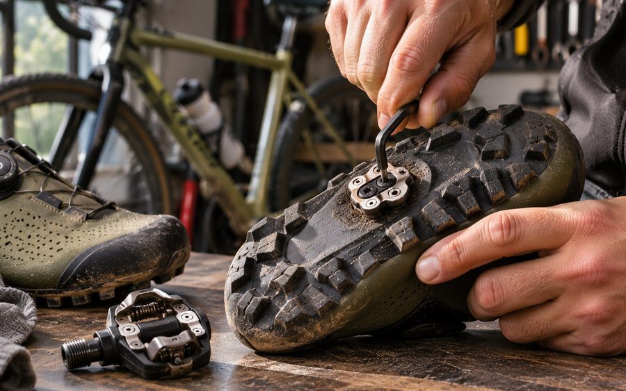 Cómo ajustar las calas SPD de gravel para rutas largas