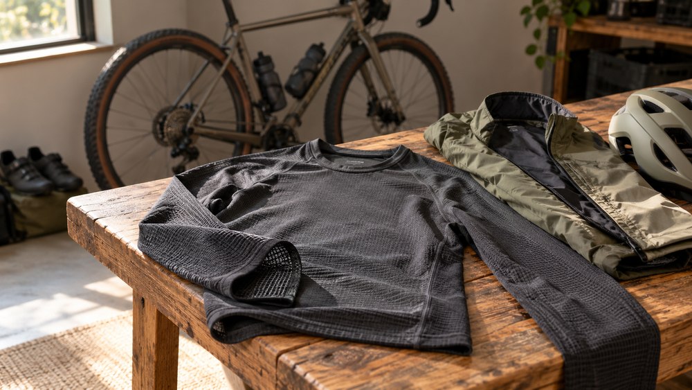 Camisetas interiores térmicas sintéticas para gravel
