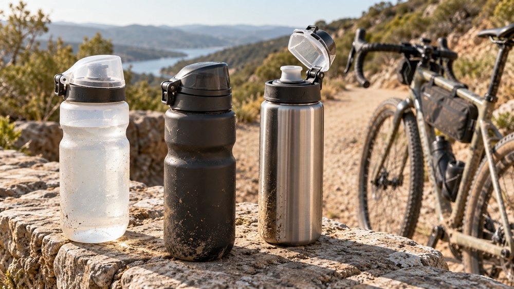 Bidones con tapa antipolvo para gravel