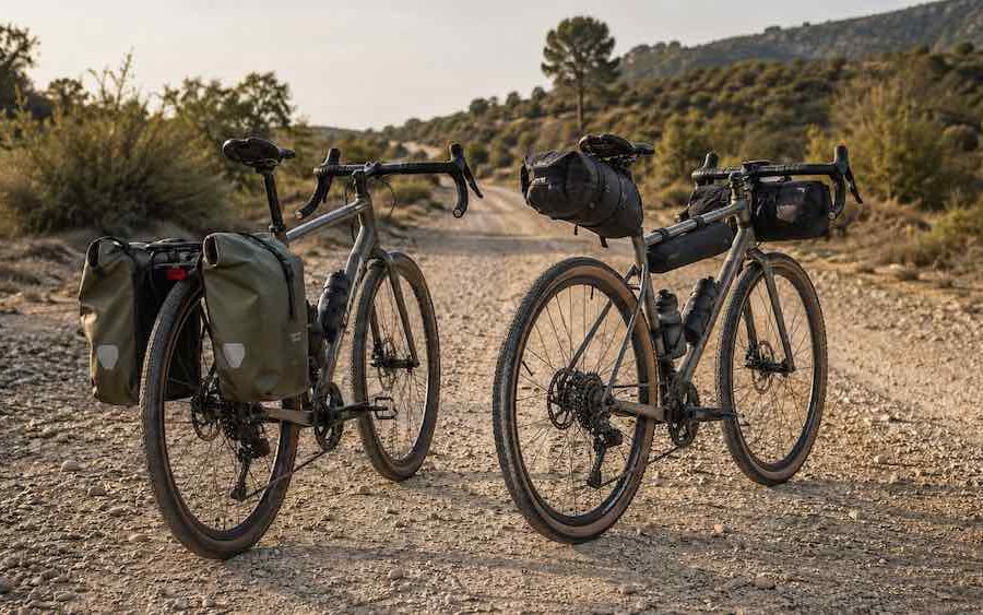 Alforjas vs bolsas de bikepacking para gravel