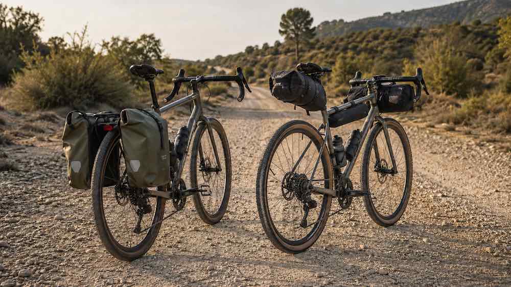 Alforjas vs bolsas de bikepacking para gravel