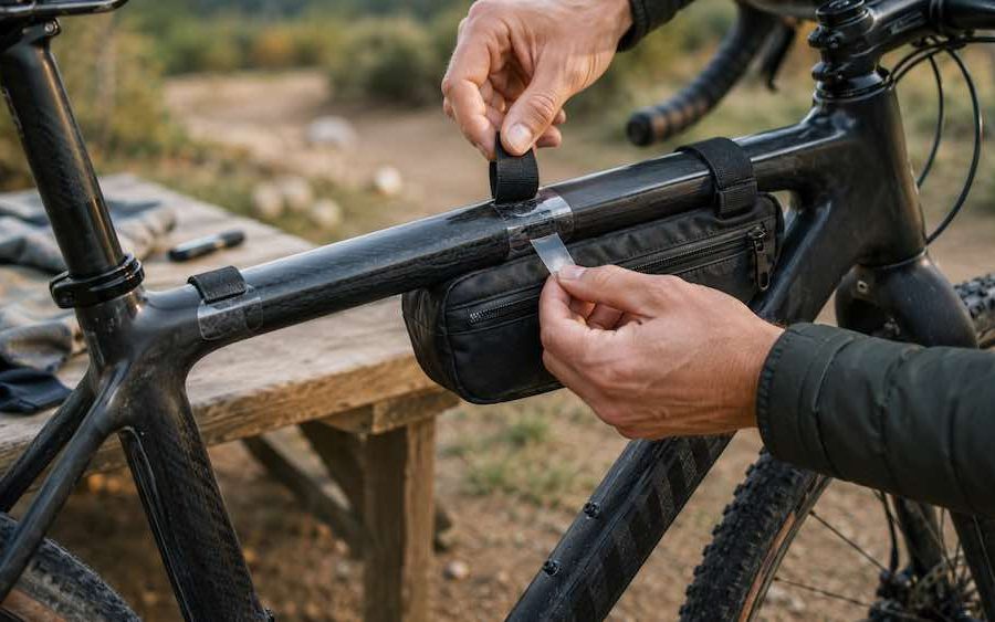 Proteger un cuadro de carbono de bolsas bikepacking