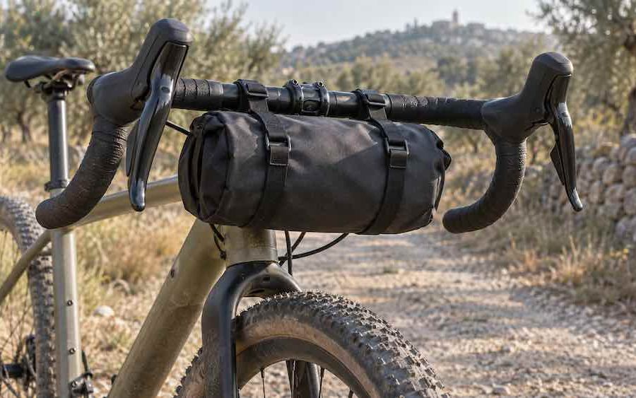 Bolsa de manillar gravel, espacio y cables