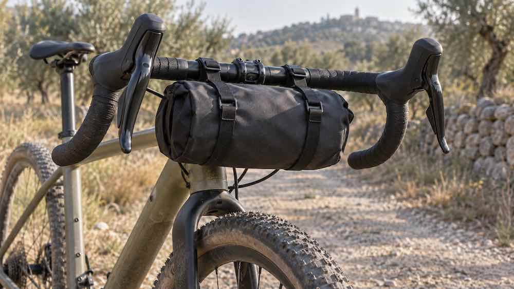 Bolsa de manillar gravel, espacio y cables