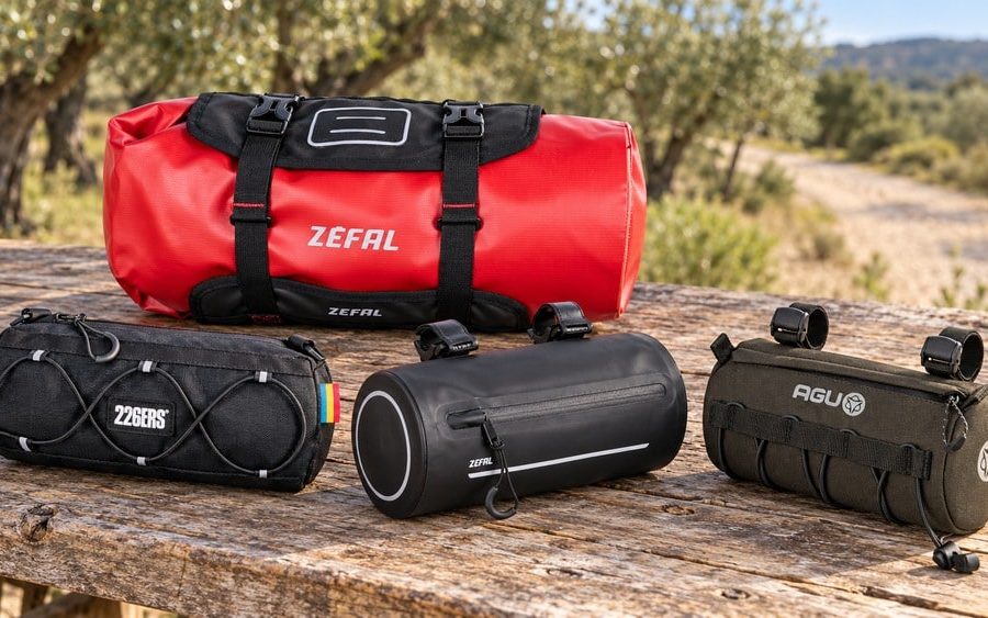 Mejores bolsas de manilar para gravel por menos de 30 €